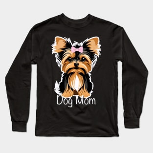 Dog Mom Yorkshire Terrier Baby Long Sleeve T-Shirt